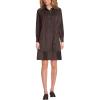 Lands’ End Women’s Wide Wale Cord Popover Long Sleeve Shirt Dress(Rich Coffee)
