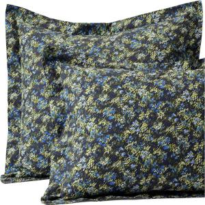 Lands’ End 300 Percale YD Sham Dijon Gold Stripe Standard(Deep Sea Navy Abstract Floral)