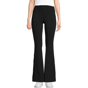 Lands’ End Women’s Active Hi Impact High Rise Slim Flare Pants(Black)
