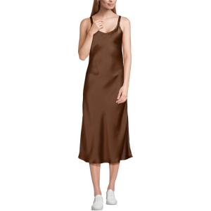 Lands’ End Women’s Satin Slip Dress(Tree Bark)