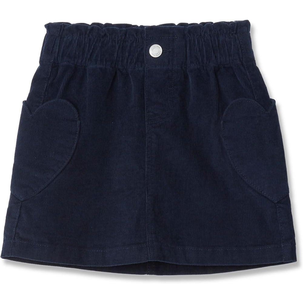 imageLands End Girls Corduroy Skirt with Heart PocketsClassic Navy