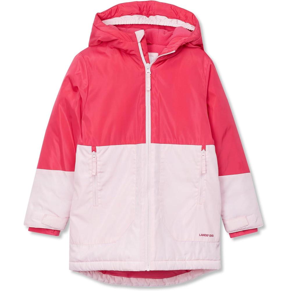 imageLands End Kids Insulated Water Resistant Activity JacketRaspberry SorbetBaby Pink