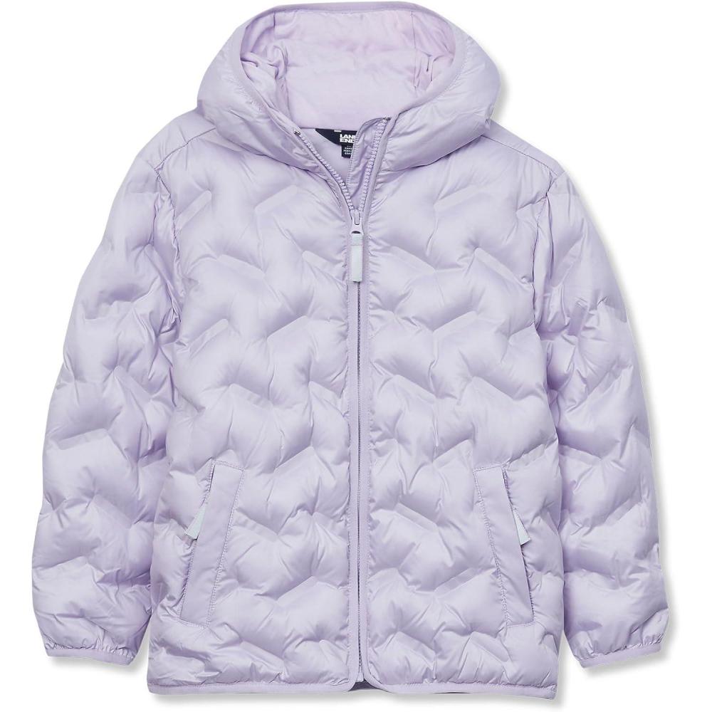 imageLands End Kids Water Resistant Seamless Quilt Insulated JacketPastel Lilac