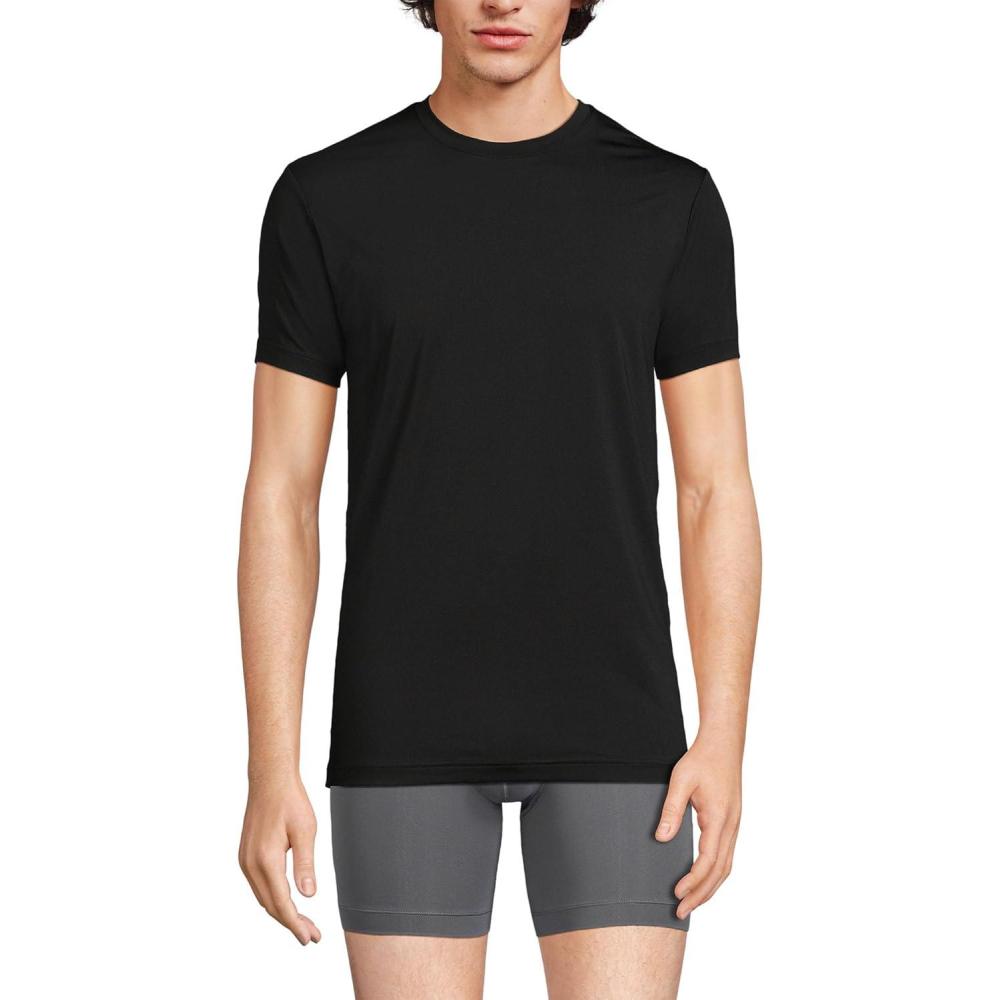 imageLands End Mens Flex Performance Crewneck UndershirtBlack