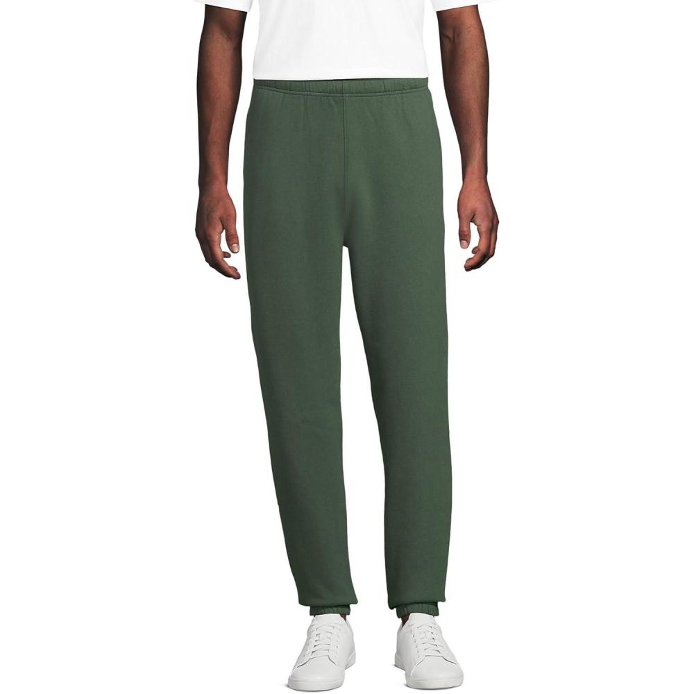 imageLands End Mens Serious Sweats Drawstring SweatpantsEstate Green