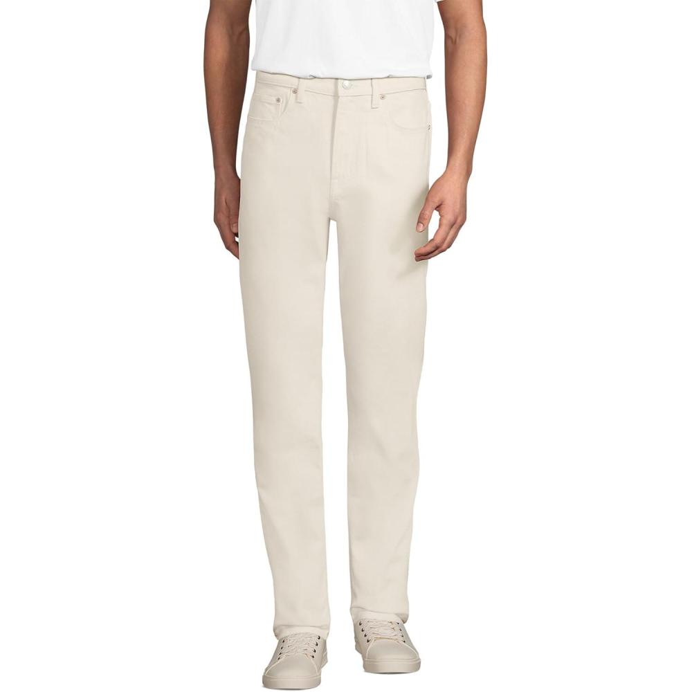 imageLands End Mens Slim Fit Stretch Jeans Washed BlackUndyed Natural