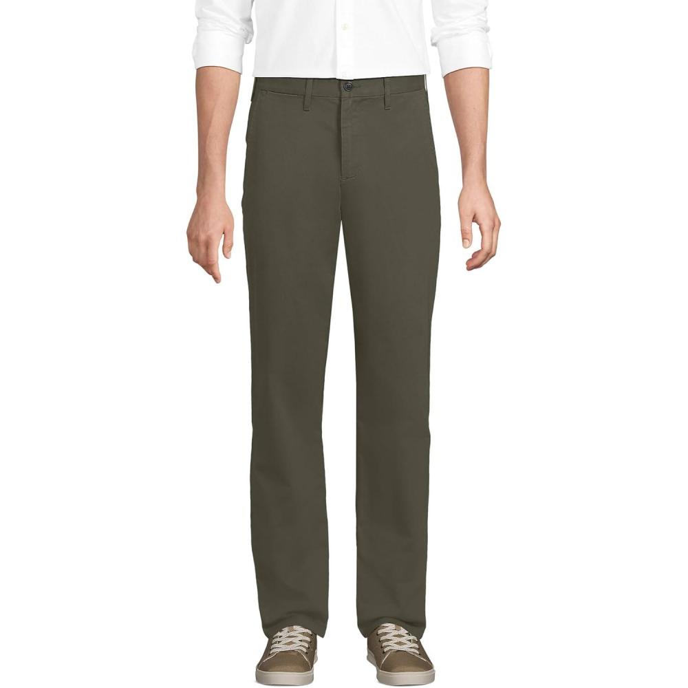 imageLands End Mens Travel Kit Comfort Waist Classic Fit Chino PantForest Moss