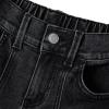 Lands’ End Girls Denim Cargo Wide Leg Jeans(Black Fade)