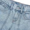 Lands’ End Girls Denim Cargo Wide Leg Jeans(Light Blue Sky)