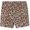 Lands’ End Girls Denim Skort(Tan Cheetah Hearts)