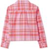 Lands’ End Girls Flannel Shirt(Pink/Red Plaid)