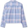 Lands’ End Girls Flannel Shirt(Purple Warm Plaid)