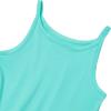 Lands’ End Girls Sleep Tank Cami – Soft Cotton Blend, Tag-Free, Versatile for Layering & Lounging(Aqua Ice)