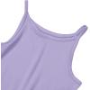 Lands’ End Girls Sleep Tank Cami – Soft Cotton Blend, Tag-Free, Versatile for Layering & Lounging(Verbena)