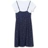 Lands’ End Girls Slip Dress with Short Sleeve Tee
