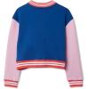 Lands’ End Girls Varsity Bomber Jacket(Rainbow/Midnight Blue/Lavender)