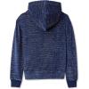 Lands’ End Girls Velour Hoodie Sweatshirt(Navy Multi Hearts Stripe)