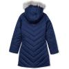 Lands’ End Girls Water Resistant Velour Parka(Navy)