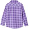 Lands’ End Kids Flannel Shacket(Purple Plaid)