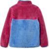 Lands’ End Kids Heritage Fleece Quarter Zip Pullover Top(Rose Violet/Sky Blue)
