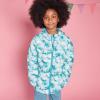 Lands’ End Kids Husky Insulated Hooded Jacket(Aqua Glitter)