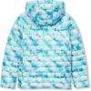 Lands’ End Kids Husky Insulated Hooded Jacket(Aqua Glitter)