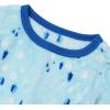 Lands’ End Kids Long Sleeve Plush Fleece Pajama Set(Blue Pine Trees)