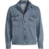 Lands’ End Men’s Denim Utility Shirt Jacket(Stone Wash)
