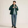 Lands’ End Men’s FeatherFree Insulated Hooded Jacket(Deep Pine)