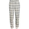 Lands’ End Men’s Flannel Jogger Pajama Pants(Antique Alabaster Plaid)
