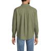 Lands’ End Men’s Long Sleeve Indigo Work Shirt(Washed Olive)