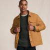 Lands’ End Men’s Quilted Insulated Shirt Jacket(Canyon Camel)