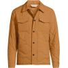 Lands’ End Men’s Quilted Insulated Shirt Jacket(Canyon Camel)