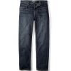 Lands’ End Men’s Rigid Comfort Waist Classic Fit Jean(Dark Pacific Wash)
