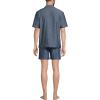 Lands’ End Men’s Short Sleeve Essential Short Sleep Set(Medium Indigo Chambray)