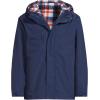 Lands’ End Men’s Squall 3 in 1 Sherpa Lined Jacket(Navy/Navy/Bourbon Plaid)