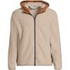 Lands’ End Men’s Squall 3 in 1 Sherpa Lined Jacket(Rich Ginger Brown/Champagne)