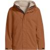 Lands’ End Men’s Squall 3 in 1 Sherpa Lined Jacket(Rich Ginger Brown/Champagne)