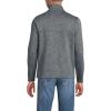 Lands’ End Men’s Sweater Fleece Snap Neck Pullover Jacket(Charcoal Heather)
