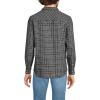 Lands’ End Men’s Western Shirt(Black/Slate Gray Plaid)