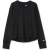 Lands’ End Girls Active Long Sleeve Top(Black)