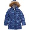 Lands’ End Girls Fleece Lined Coat(Blue Night Space)