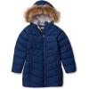 Lands’ End Girls Fleece Lined Coat(Navy)
