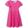 Lands’ End Girls Lace Short Sleeve Dress(Rose Violet)