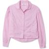 Lands’ End Girls Long Sleeve Woven Hearts Top(Hearts/Mauve)
