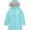Lands’ End Girls Water Resistant Velour Parka(Aqua Splash)