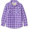 Lands’ End Kids Flannel Shacket(Purple Plaid)