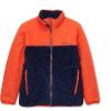 Lands’ End Kids Water Resistant Mixed Media Insulated Jacket(Medieval Blue/Orange)
