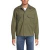 Lands’ End Men’s Denim Utility Shirt Jacket(River Stone Green)