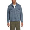 Lands’ End Men’s Denim Utility Shirt Jacket(Stone Wash)